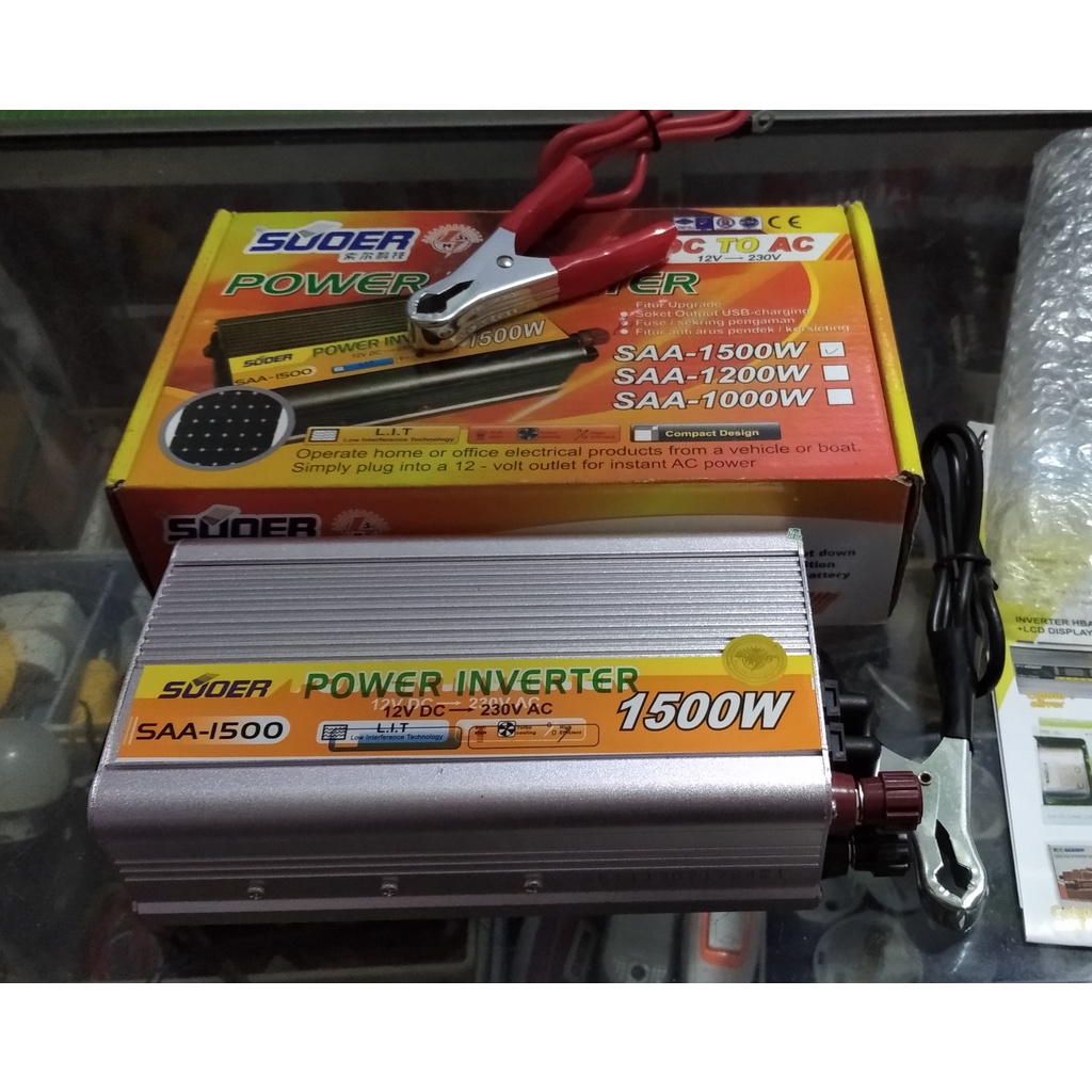 POWER INVERTER SOUER 1500WATT DC TO AC