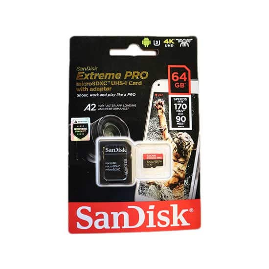 SanDisk 64GB Extreme Pro microSD UHS-I 170MB/s