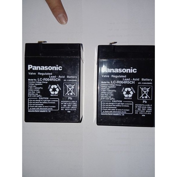 Baru -  Aki Kering 6 Volt Panasonic