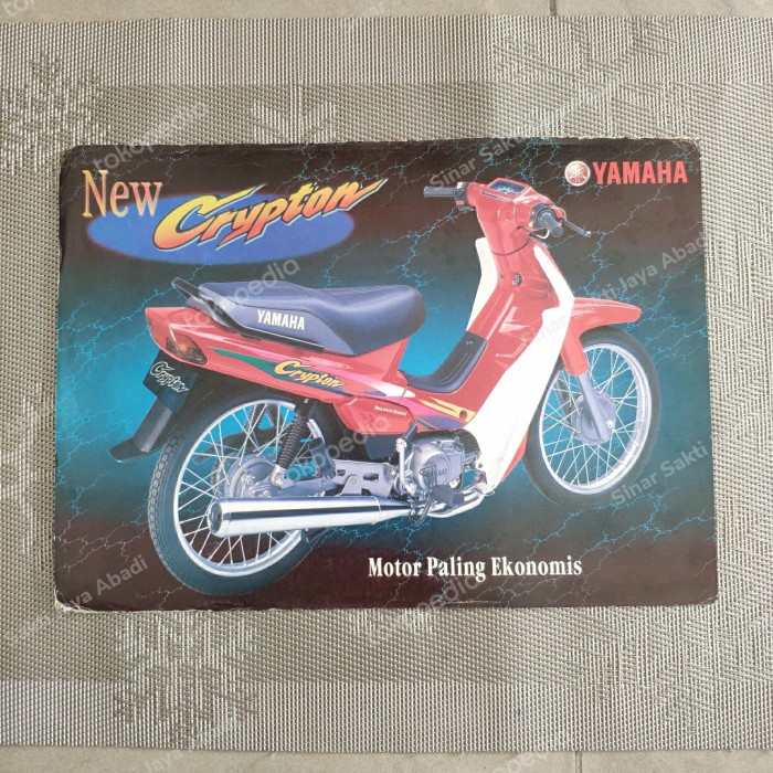 (100% ORI) Brosur Yamaha Crypton (Merah) Elegan