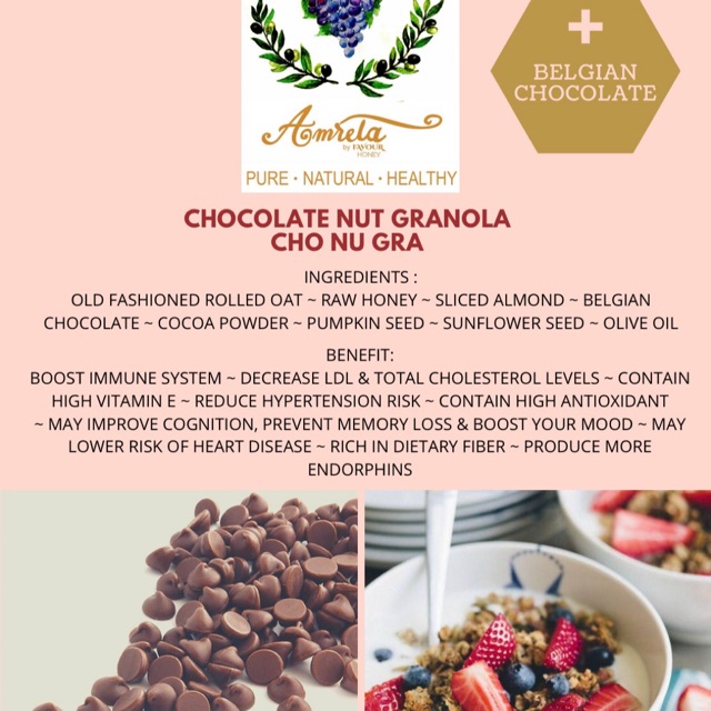 

Healthy Chocolate Nut Granola ~ ChoNuGra