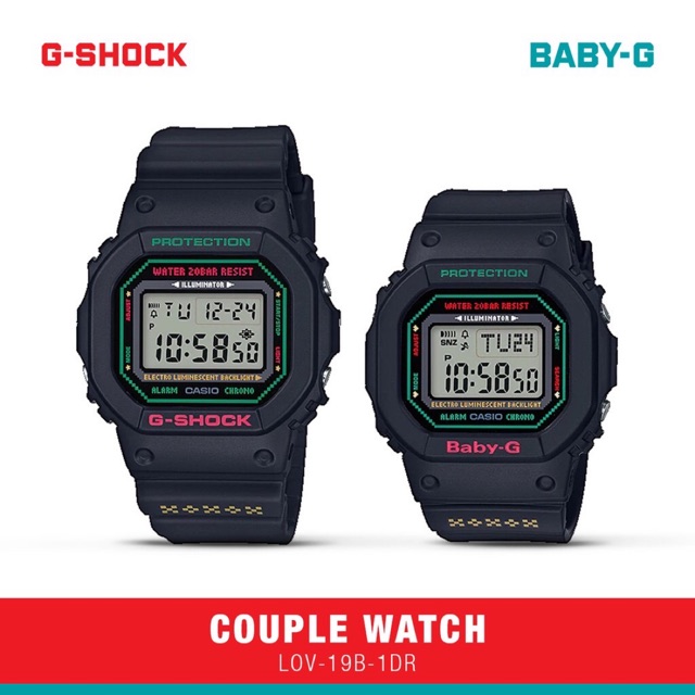 [Flash Sale] Jam tangan Casio couple watch LOV 19B 1DR Original