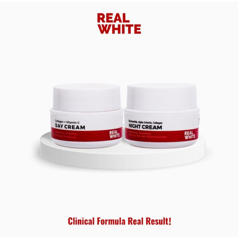 Real white day cream/night cream 10gr