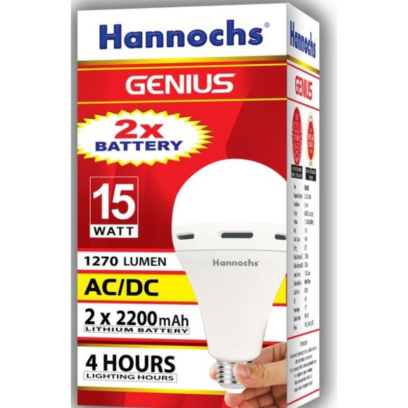 Lampu Emergency Hannochs Genius 15w