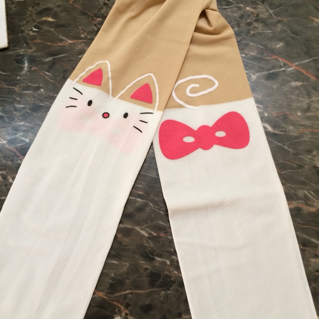 KAOS KAKI ANAK LEGGING ANAK MURAH SEPATU ANAK BAJU  IMPORT GS3011 RED KITTY TATTOO STOCKING