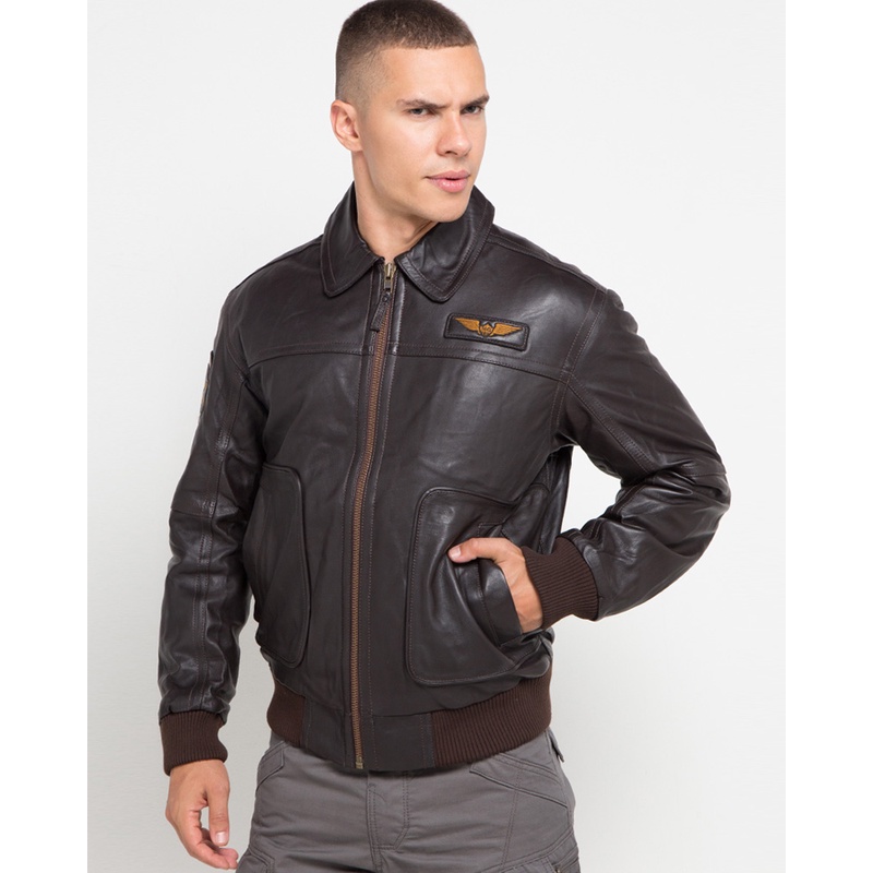 JAKET KULIT KEREN MGEE JACK C501 (BROWN) JAKET MOTOR