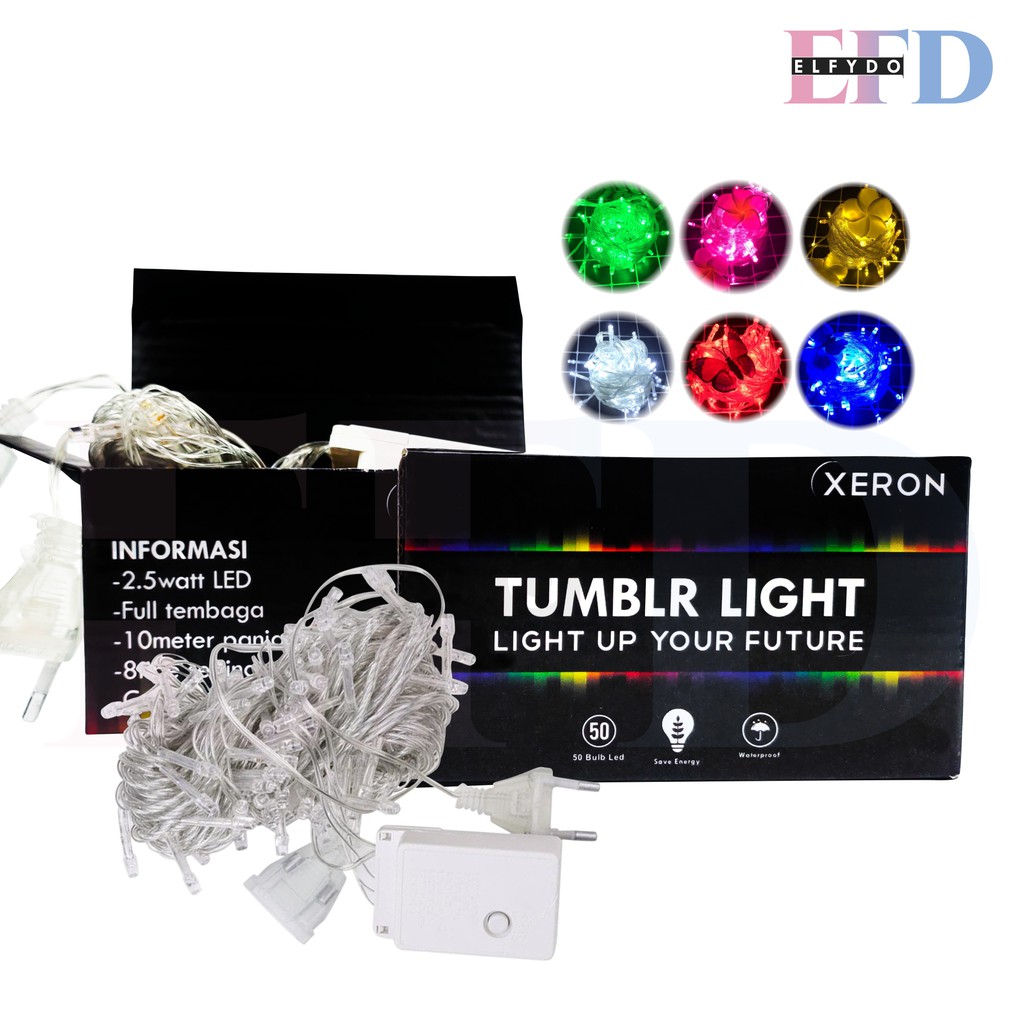 ELFYDO Tumblr  XERON  LED 10M Packing Box lampu  Led 