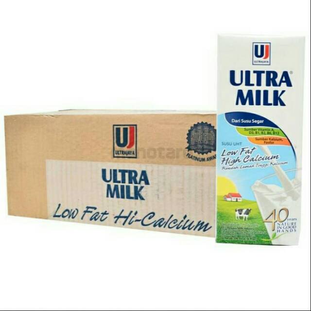 

Susu ultra low fat 250ml isi 24 pcs