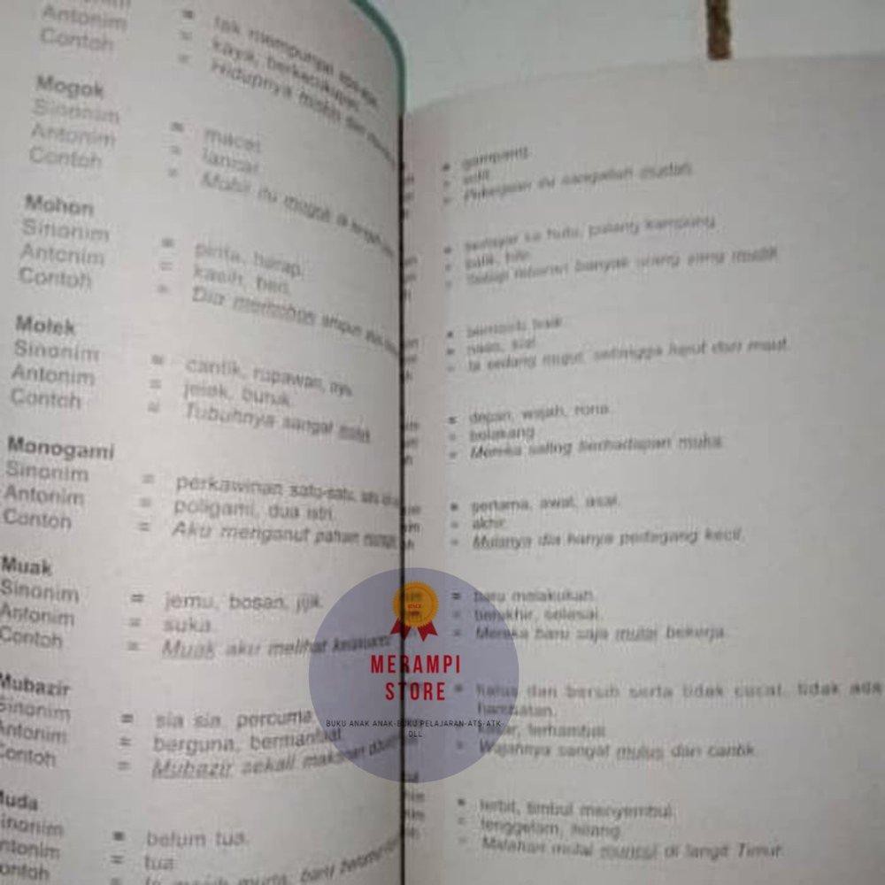 Dijual Buku Sinonim Antonim Terlengkap Limited Shopee Indonesia