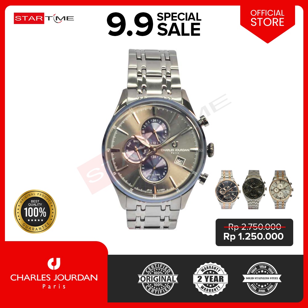 Jam Tangan Charles Jourdan  Jam Tangan Pria CJ1094 Original
