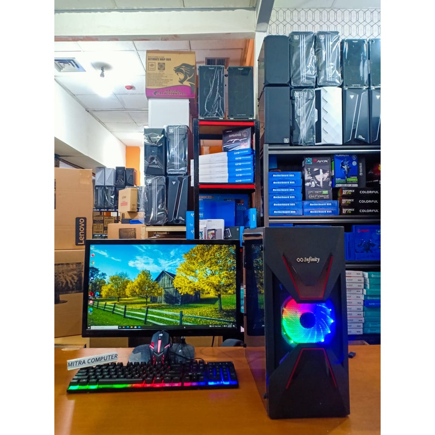 Komputer Pc Rakitan Core i7 | Vga 2 Gb With Monitor 19 Inch Murah