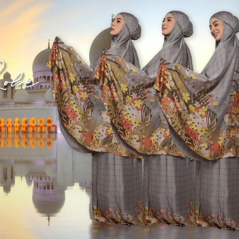 MUKENA JASMINE GREY BY DEENAY