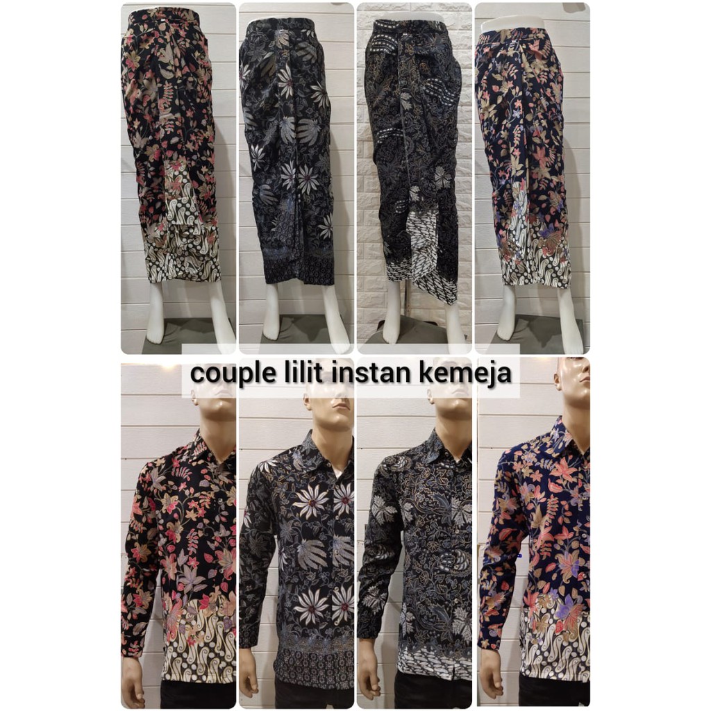 KEBAYA COUPLE ROK KEMEJA MOTIF TERBARU