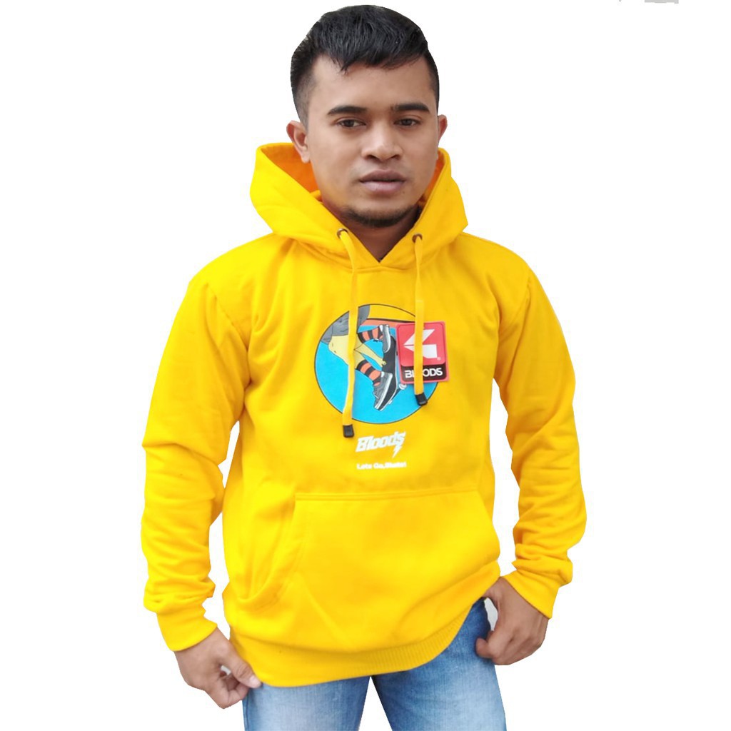 (BIG SALE) Sweater Hoodie Bloods Hijau Motip Bergambar Sekateboard / Hoodie Pria Wanita Premium