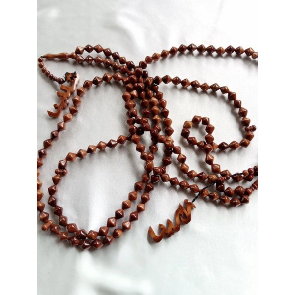 Tasbih kaukah wajik huruf timbul arab latin