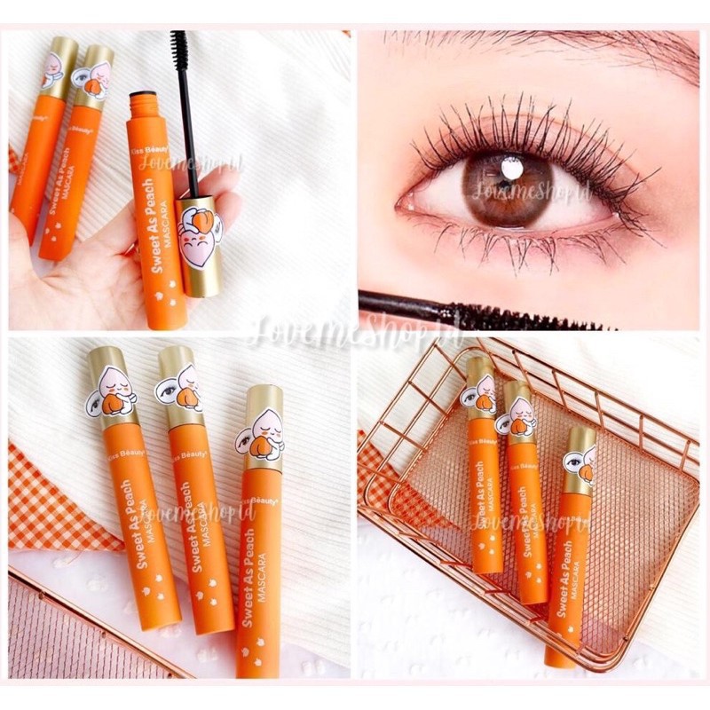 Mascara Kiss Beauty Peach / Penebal Bulu Mata Kiss Beauty Peach