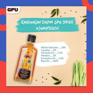 CAP LANG MINYAK URUT GPU (SEREH)