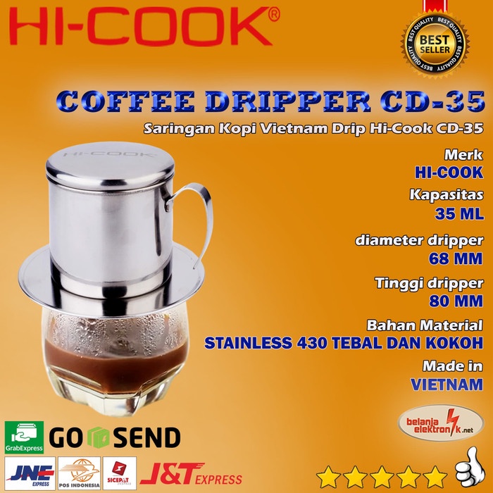 

COFFEE DRIPPER - SARINGAN KOPI - VIETNAM DRIP HI-COOK CD-35