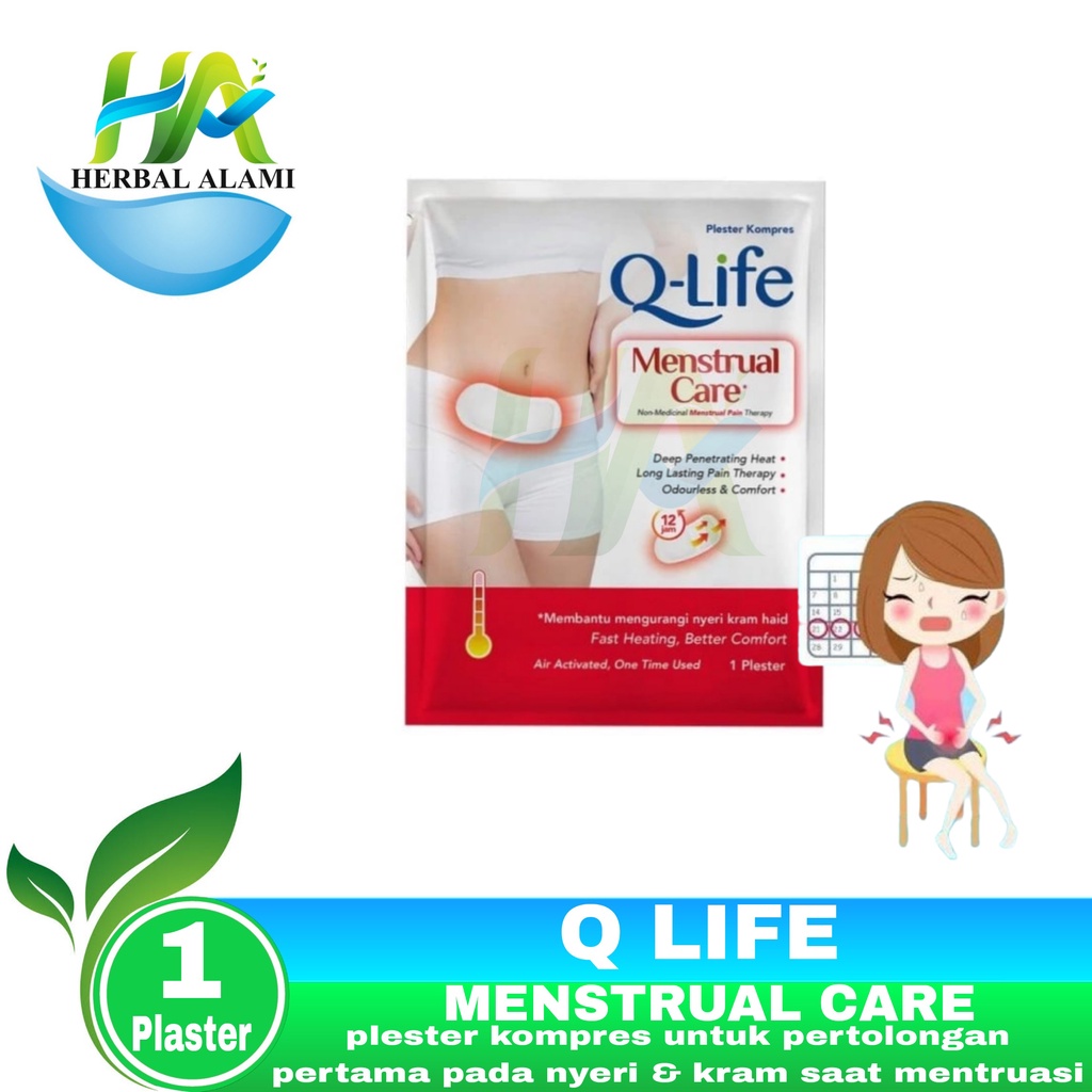 Q-Life Menstrual Care Patch Pain Relief - Q Life Plaster Meredakan Nyeri Mentruasi
