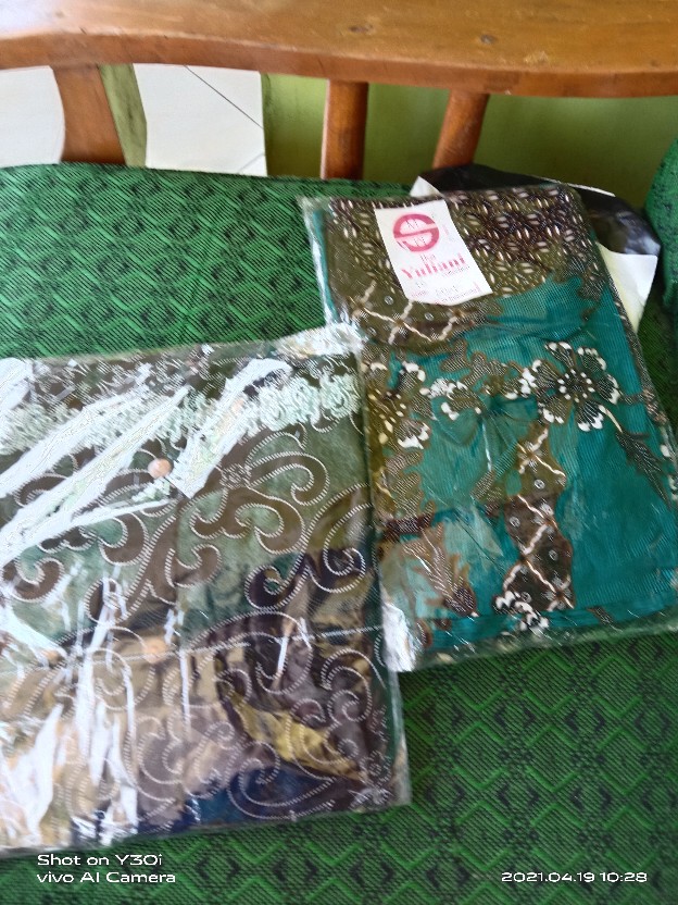 Couple Anak Dress Hem Batik