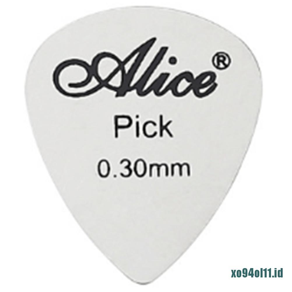 &lt; Xo94 &gt; Pick Gitar Bahan Metal Tipis 0.3mm Untuk Pemula / Profesional