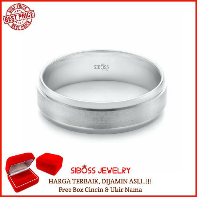 Cincin kawin cincin nikah cincin tunangan pria PLATINUM sbs702