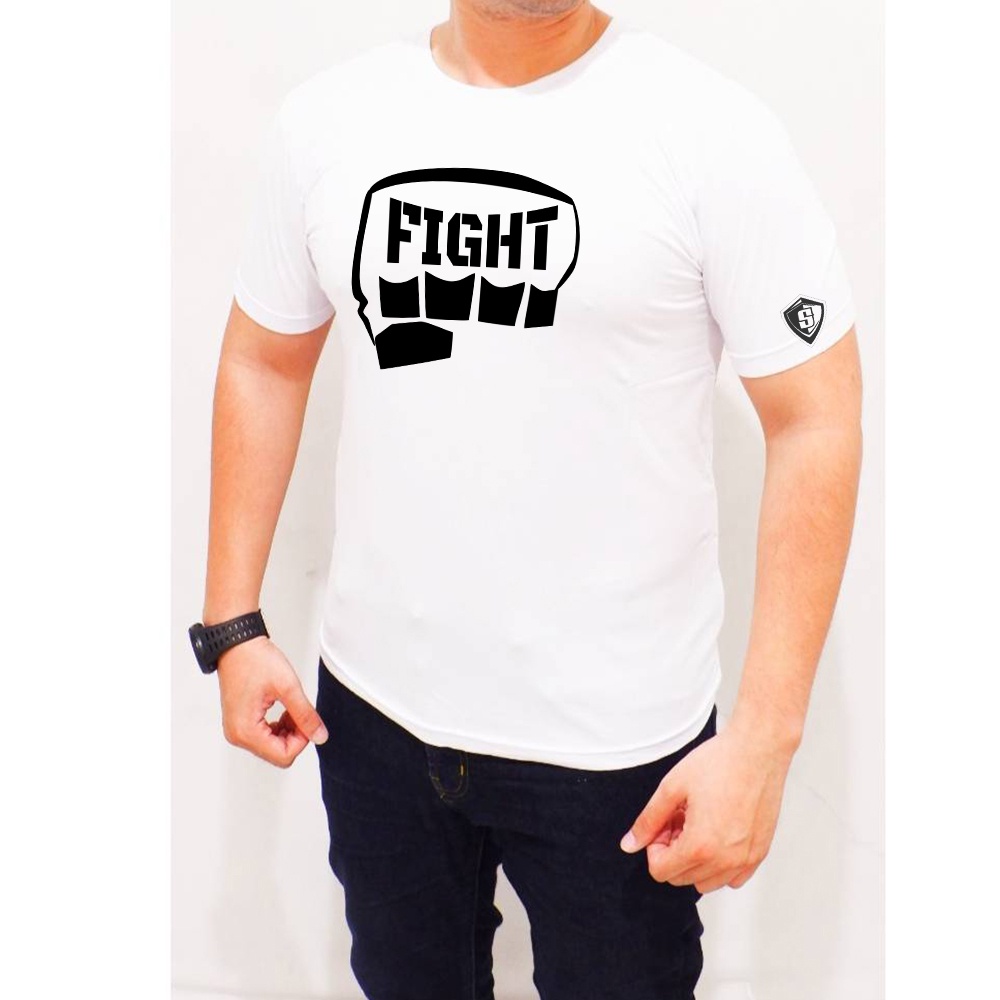 Baju Kaos Musclefit Fitnes Gym Boxing MMA Tinju