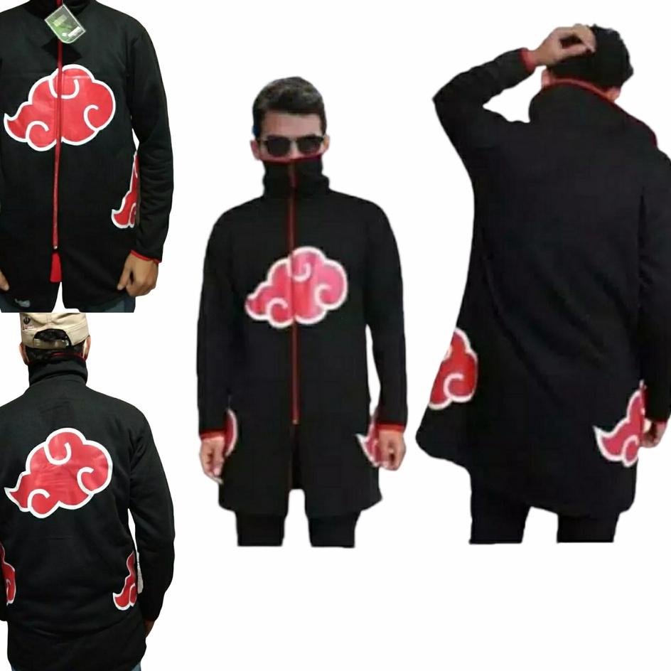 Terbaik.. Jaket Jubah Anime Akatsuki Kerah Untuk Anak Dan Dewasa / Jaket Pria / Jubah Naruto
