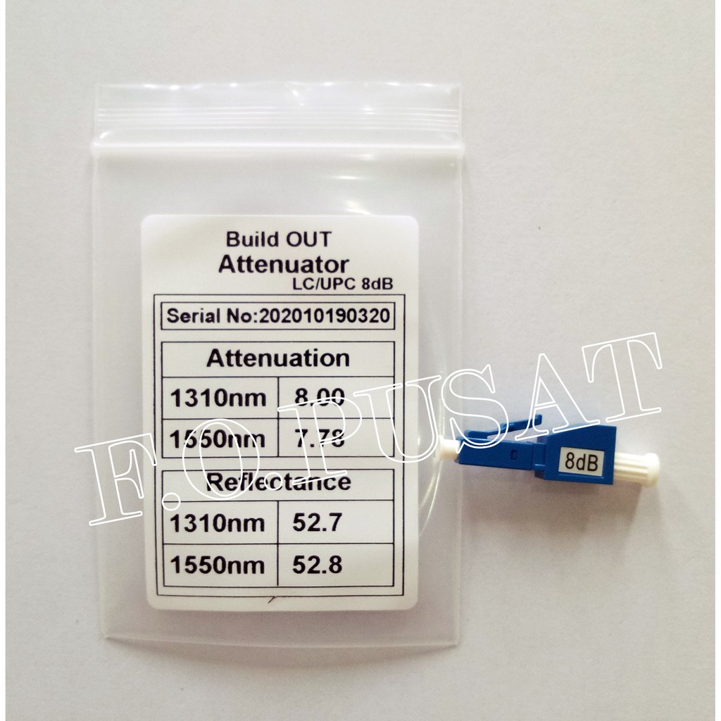 Attenuator LC 10dB FO/FIBER OPTIK - 8dB