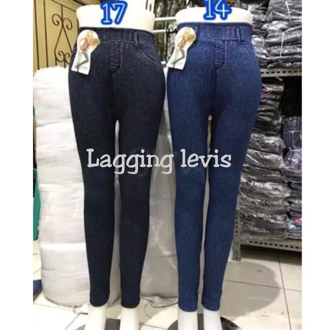  Celana  Wanita  Legging levis  legging motif Levis  dewasa 