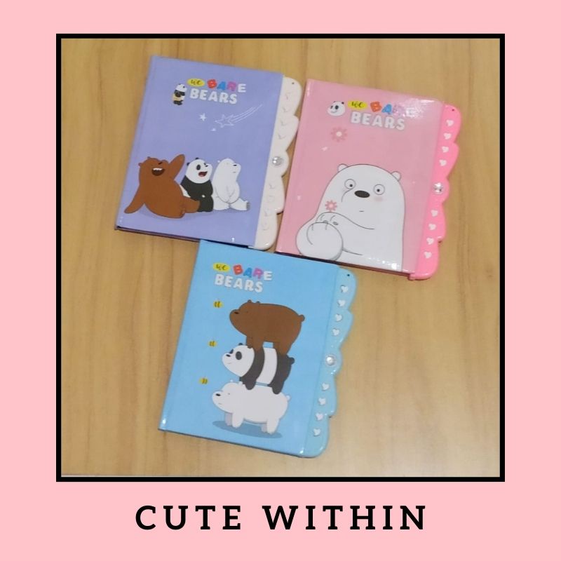 

BUKU KODE WE BARE BEARS DIARY KERTAS TULIS TEBAL LUCU UNIK KARAKTER WARNA WARNI GEMAS