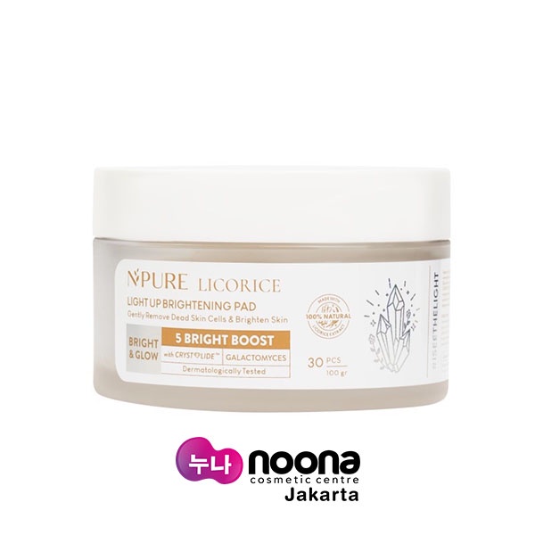 NPURE LICORICE LIGHT UP BRIGHTENING PAD - 30 PCS