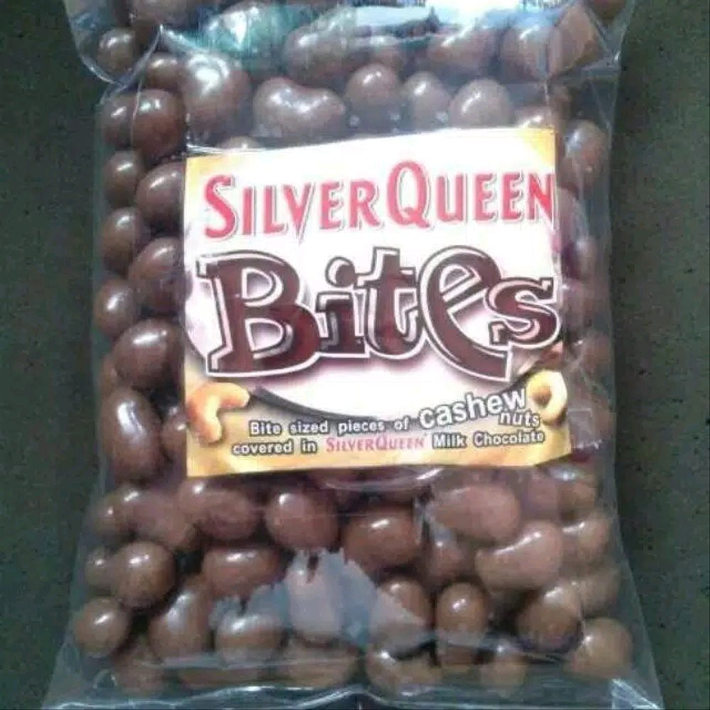 

coklat silverqueen bites 500gram mete dan almond Termurah