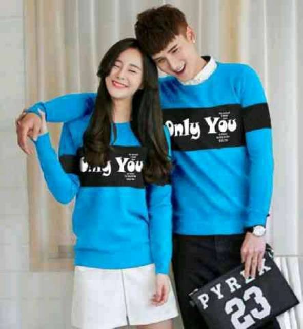 Couple ONLY YOU, baju couple, kaos couple, t-shirts couple, couple kekinian, motof only you, modis