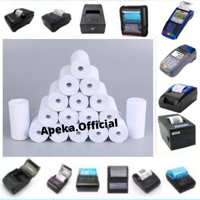 VSC 58 x 30 Kertas Struk Thermal Paper - EDC /Kertas Mobile Printer (Tanpa Core)