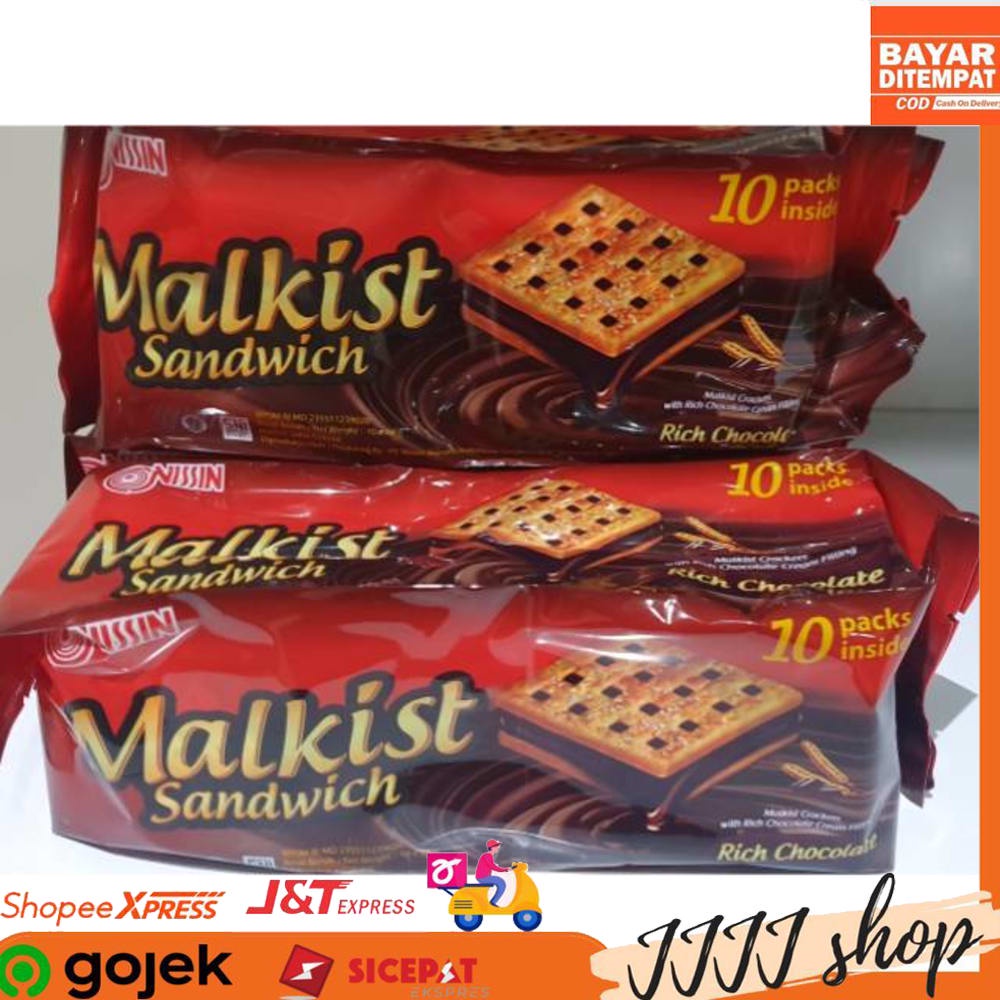 

Nissin Malkist Sandwich Biskuit Snack Cemilan Cracker 240gr