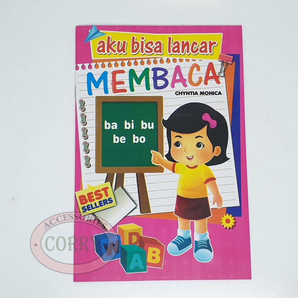 Buku Anak TK Lancar Membaca Kata Kalimat Color Book Edukasi