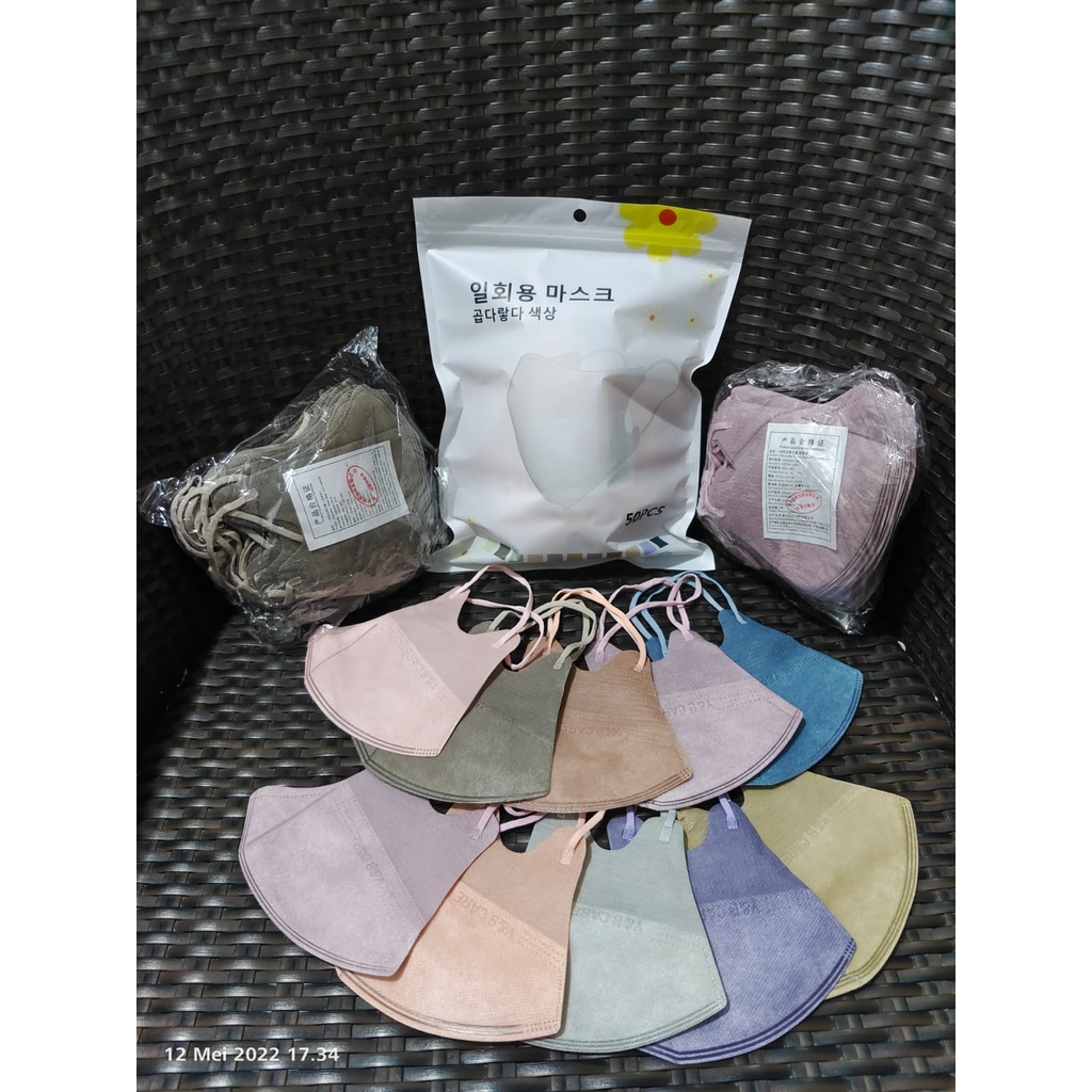 MASKER DUCKBILL MIX WARNA YNB CARE ISI 50 PCS