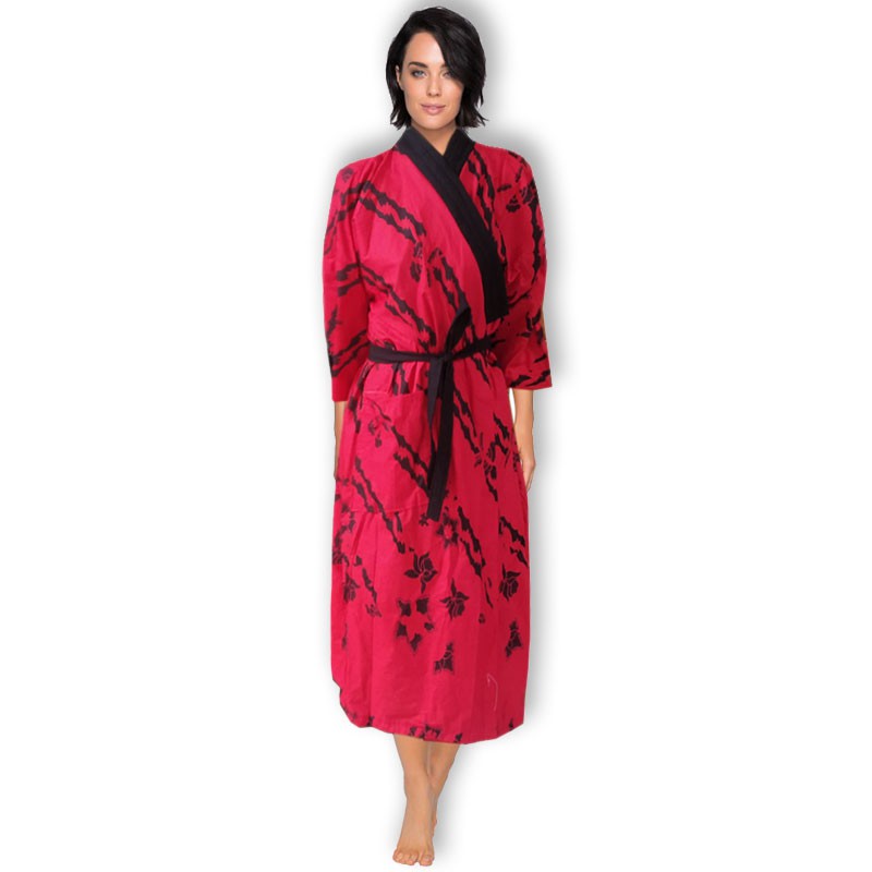 Kimono Batik Baju Tidur Baju Santai Rumah Piyama Merah