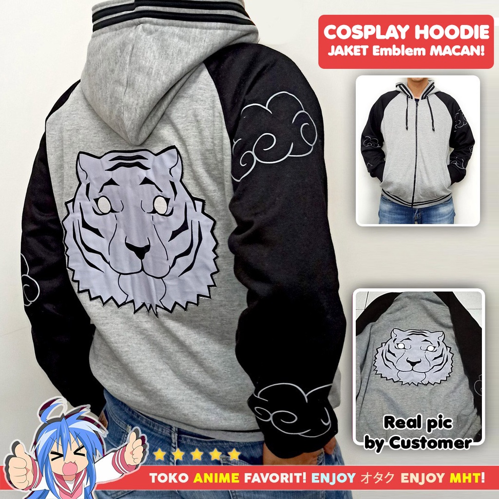 Jaket Hoodie Anime Macan Tiger High School Il Pyo - GOH Bordir - myhobbytown