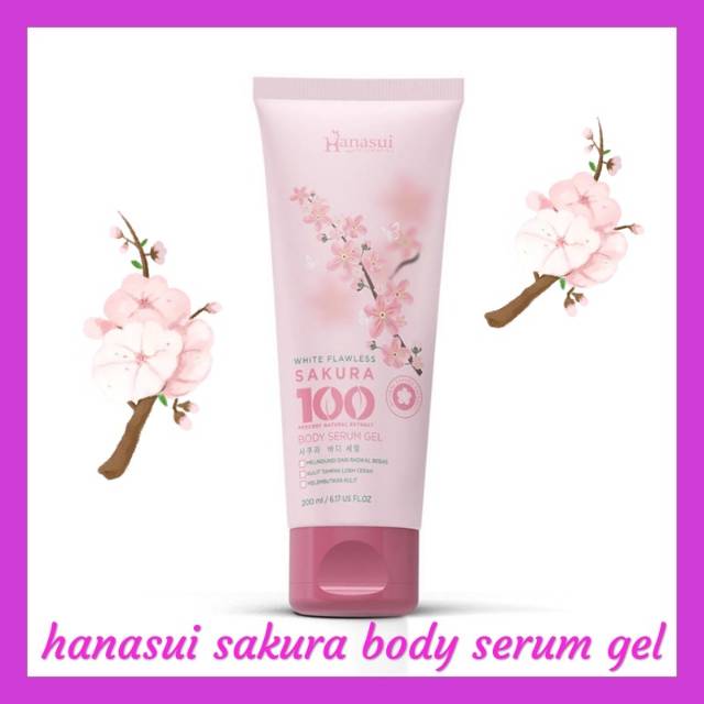 Hanasui Sakura Body Serum Gel 200ml