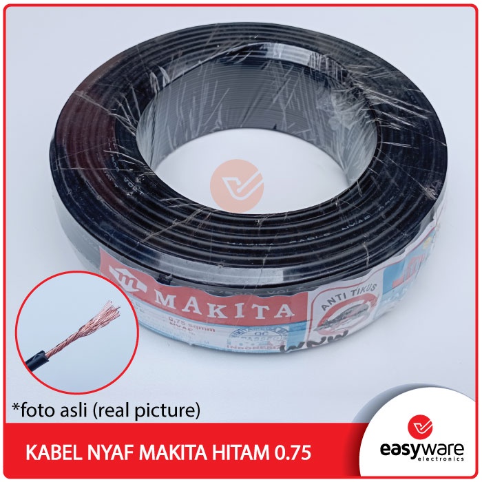 KABEL NYAF 0.75 MAKITA MERAH PER METER