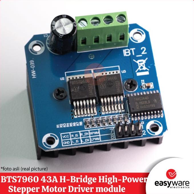 Jual BTS7960 High Current Motor Driver HBridge 43A Module easywa53 Ayo