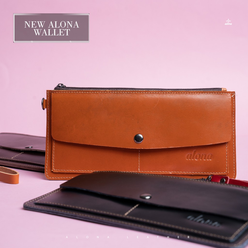 REVEN LEATHER - dompet panjang wanita dompet alona Shania kulit asli