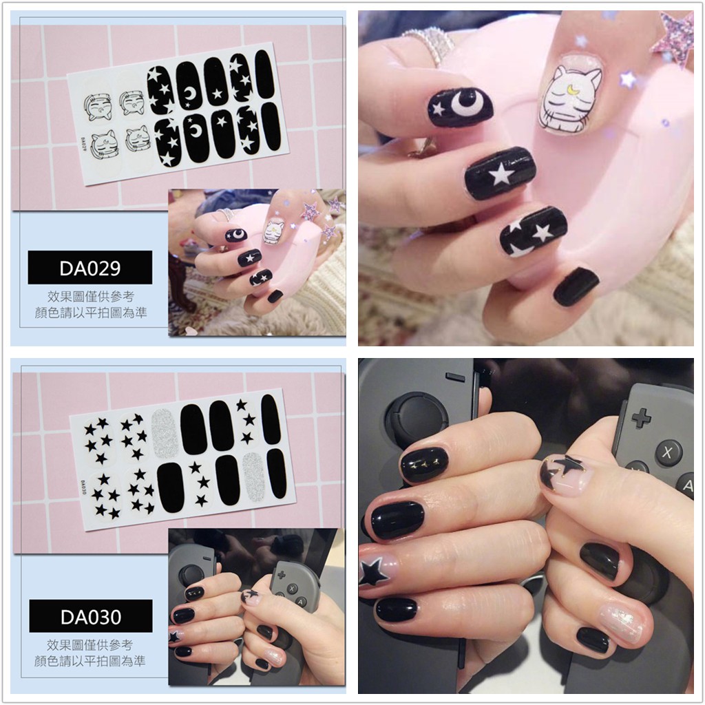 &lt;Jjoygirl&gt;DA Nail sticker motif / sticker kuku / stiker kuku / nail stiker glitter / stripes design