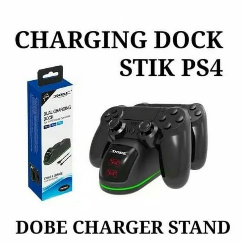 DOBE CHARGING DOCK USB STIK PS4 CHARGER STIK STICK PS4 LED