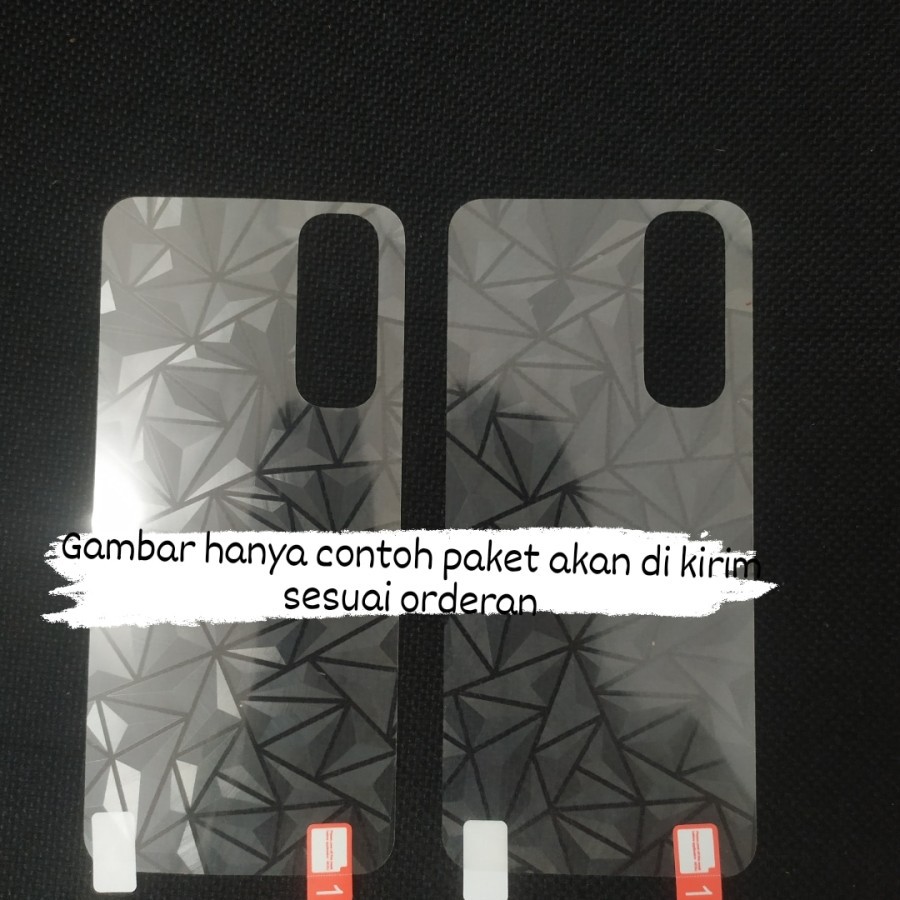 SAMSUNG M14 5G M33 5G M53 5G M21 M31 M30S ANTI GORES BELAKANG GARSKIN DIAMOND, ANTI GORES BACK DIAMOND 3D SPIRAL