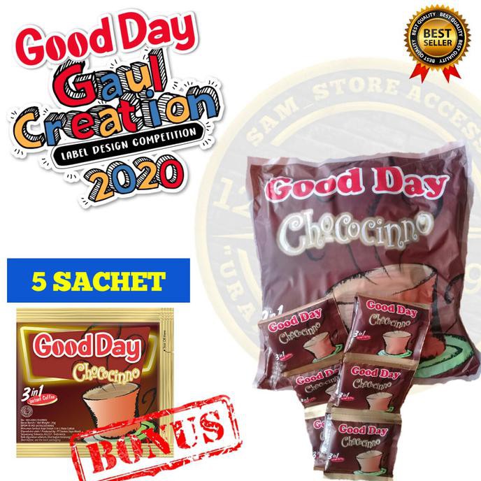 

Kopi Good Day Kopi Chococinno 5 Renteng/Isi 50 Sachet Bonus +5 Sachet