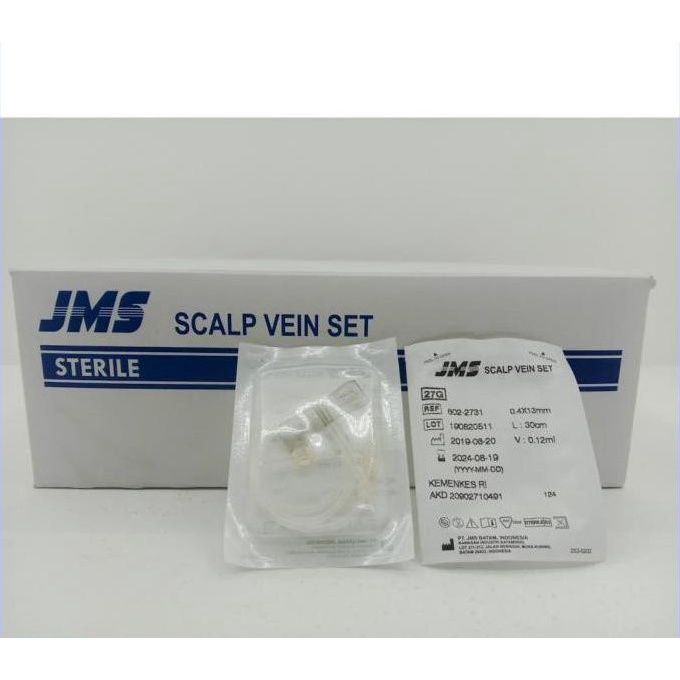 Wing Needle JMS / Scalp Vein Set / Spuit Kupu-Kupu 23 25 27G (ECER)