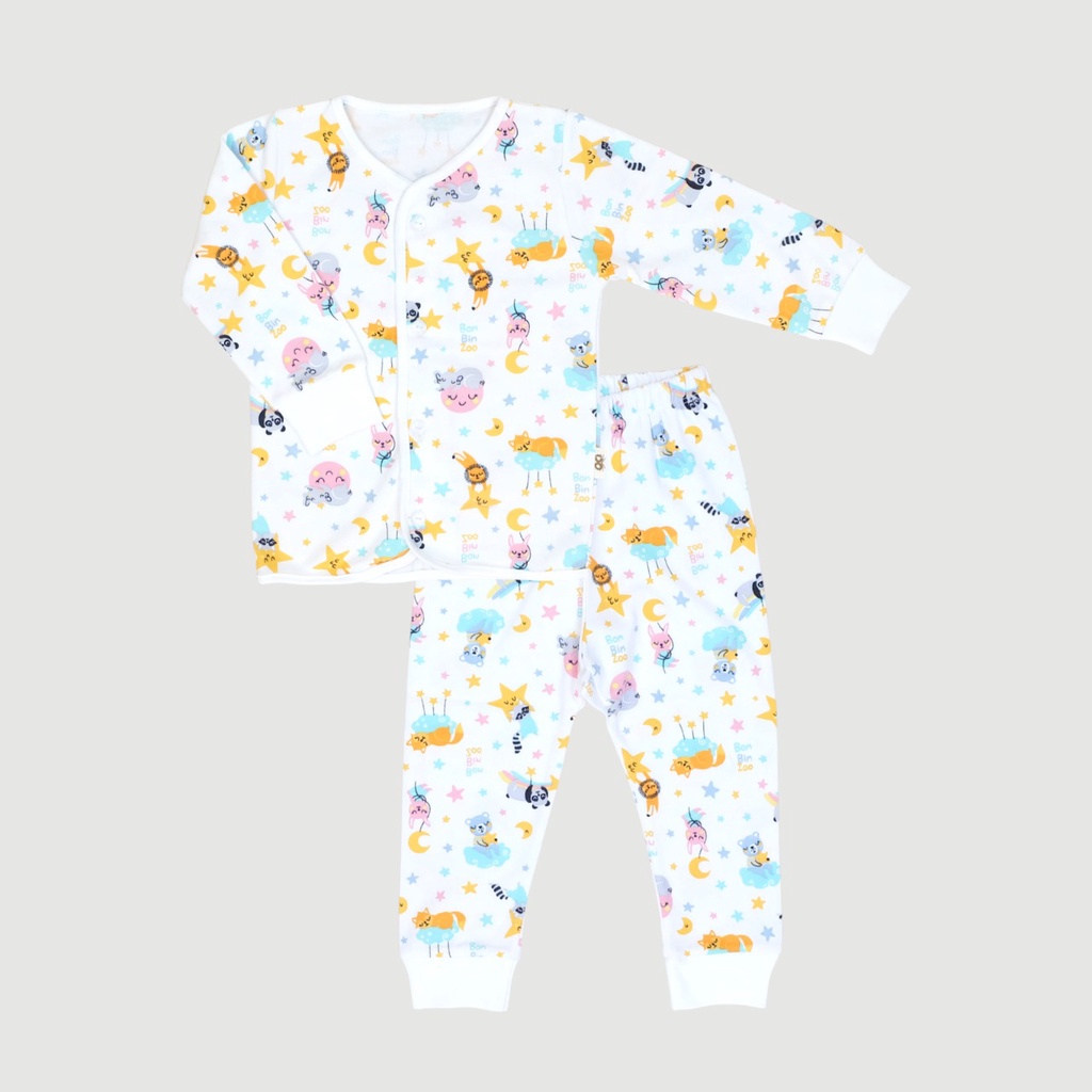 BonBinZoo Setelan Panjang Bayi Newborn 0-12 Bulan Motif SNI / Perlengkapan Baby Baru Lahir